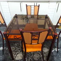 میز و صندلی چهارنفره فلزی