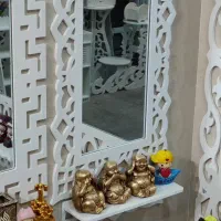 آینه قاب شلفpvcحمام توالت دکوری تزئینی با اشانتیون|لوازم حمام|مشهد, کوشش|دیوار