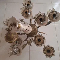 تک لوستر ده شعله برنز سرامیک