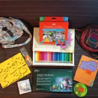 مداد رنگی ۶۰ رنگ و پاستل گچی ۴۸ رنگ نو + هدیه