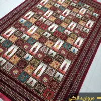 انواع فرش قرمز سبز سنتی فانتزی ۷۰۰شانه باغ گل|فرش|کاشان, شهید زجاجی|دیوار