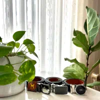 کمربند چرم طبیعی دورو