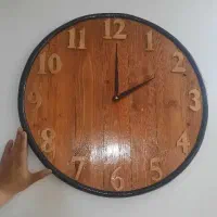 ساعت دیواری بزرگ  چوبی موتور تایوان