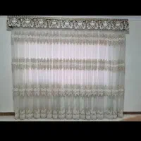 پرده حریر به همراه آستر و کتیبه