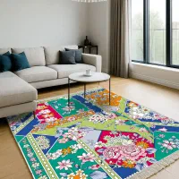 تولید چهار هزار طرح  فرشینه مخملی اصل عمده و خرده