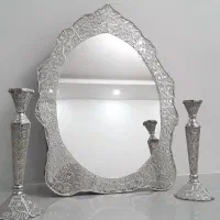 آینه و شمعدان طرح نقره