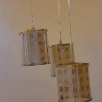 لوستر اشپزخانه جنس فلز و شیشه