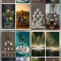 استند گل فلزی|گل و گیاه طبیعی|هشتگرد, ینگی امام|دیوار