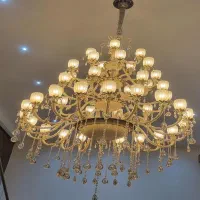 لوستر 46 شاخه واردتی|لوستر و چراغ آویز|اصفهان, طامه|دیوار