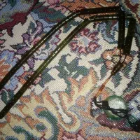 تسبیح سندلوس سبز با عقیق چهار قل