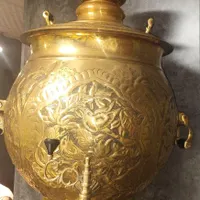سماور برنجی ۵۰ لیتری