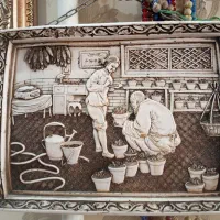 قاب قدیمی چینی سنگی هس|کلکسیون اشیاء عتیقه|نجف‌آباد, ویلاشهر|دیوار