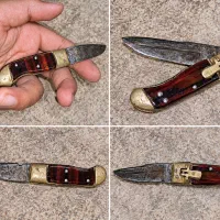 کارد شاخ برنجی تمام تاشو