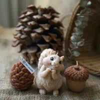 شمع تزئینی سنجاب،بلوط،کاج