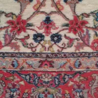 قالی نیمه کاره ذرع و نیم ابریشم