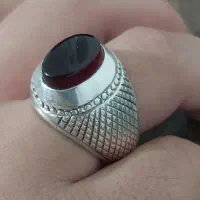 انگشتر نقره صدوقی،عباسی،آبیار،عقیق یمنی