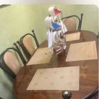 میز غذاخوری شش نفره