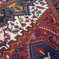 یکجفت ۶متری دستبافت نقشه مهربان کارکرده سالم|فرش|تبریز, |دیوار