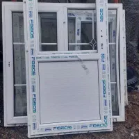 درب پنجره دوجداره upvc توری پلیسه