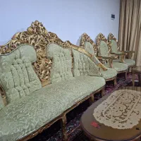 دو دست مبل ۹ نفره|مبلمان خانگی و میز عسلی|خسروشاه, |دیوار
