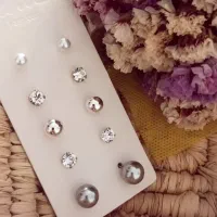 گوشواره های سنگ و مروارید