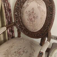 مبلمان عتیقه از چوب گردو با منبت ریز|مبلمان خانگی و میز عسلی|تهران, دروس|دیوار