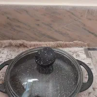 دو عدد تابه چدن مارک nalino همراه باقابلمه چدنی