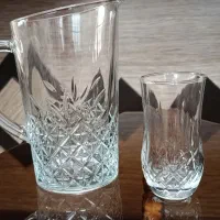 2عدد پارچ پاشاباغچه و یک دست لیوان نوری تازه|ظروف سرو و پذیرایی|تهران, صادقیه|دیوار