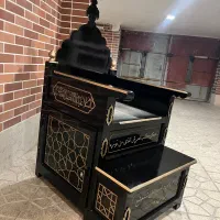 منبر دو پله مشکی طلایی جدید