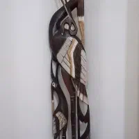 مجسمه چوب قو.یک تکه