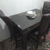 میز غذا خوری وزیر تلوزیون چوبی سنگین سالم