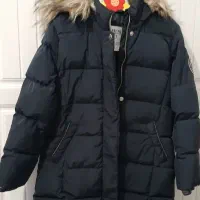 کاپشن دخترانه بلند پر برند C&A، نو، سایز۶ تا ۷سال