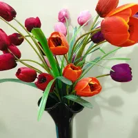 گل لاله وکریستالی(کاملا نو) به دلیل جمع کردن مغازه