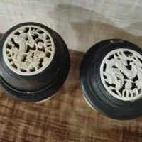 نقاشی رو ظرف صدساله|کلکسیون اشیاء عتیقه|خمینی‌شهر, |دیوار