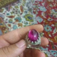 انگشتر نقره رکاب دست ساز  قلم کاری یاقوت پیازی|جواهرات|ملایر, |دیوار