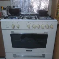 اجاق گاز فر دار جوجه گردان ۵ شعله آلتون