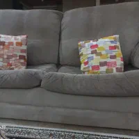 مبل ۳نفره،طوسی و پارچه ای|مبلمان خانگی و میز عسلی|کرج, فاز ۳ گوهردشت|دیوار