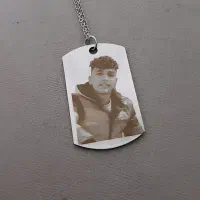 حک چهره روی پلاک استیل گردنبند|بدلیجات|مشهد, رسالت|دیوار