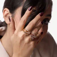 انگشتر نقره/کادوی روز زن+زیرکونیوم اتریشی