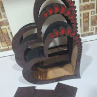 شلف دیواری طرح قلب سه تیکه