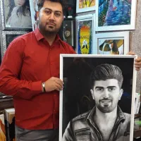 طراحی سیاه قلم به صورت حرفه ای (ویژه شب یلدا)|تابلو، نقاشی، عکس|فردیس, منظریه|دیوار