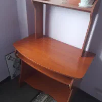 میز تحریر،  دارای جای کیبورد کامپیوتر، رنگ قهوه ای|میز تحریر و کامپیوتر|لاهیجان, کوی زمانی|دیوار