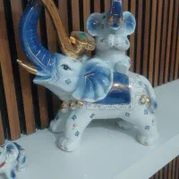 فیل سرامیکی|کلکسیون اشیاء عتیقه|قم, باغ کرباسی|دیوار