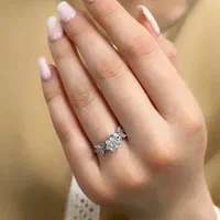 انگشتر نقره دخترانه زنانه عینا طلا کد۱تولیدی نقره|بدلیجات|تبریز, |دیوار