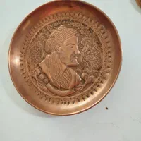 ظرف مسی قلم کاری عتیقه|کلکسیون اشیاء عتیقه|بروجرد, |دیوار