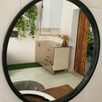 آینه گرد فریم فلز آینه قدی|آینه|شیراز, قصرالدشت|دیوار