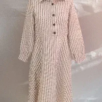 پیراهن  زنانه پشمی گندمی برند آمک|لباس|قم, باغ شازده|دیوار