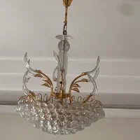 دو عدد لوستر با گوی کریستال بسیار زیبا|لوستر و چراغ آویز|تهران, ونک|دیوار