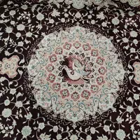 فرش ۹ متری مهستان کاشان یک جفت با پادری نیم دایره