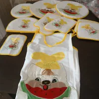 سرویس اشپزخانه نو|سفره، حوله، دستمال آشپزخانه|کرج, باغستان|دیوار